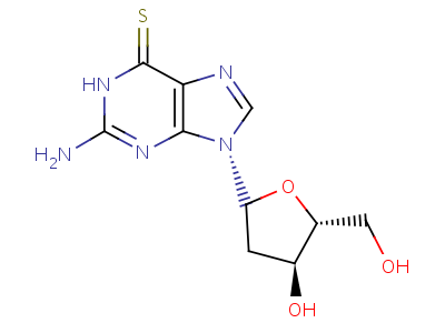 2-Deoxy-6-thio guanosineStructure,789-61-7Structure 2-Deoxy-6-thio guanosine Structure,789-61-7Structure