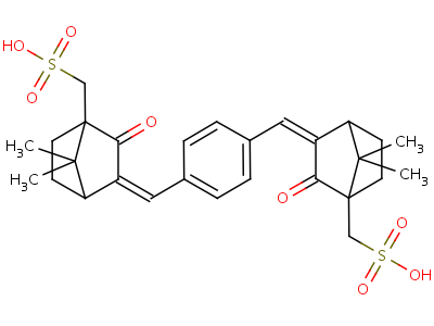 Terephthalylidene dicamphor sulfonic acidStructure,90457-82-2Structure Terephthalylidene dicamphor sulfonic acid Structure,90457-82-2Structure
