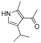 (9ci)-1-[2-甲基-4-(1-甲基乙基)-1H-吡咯-3-基]-乙酮結(jié)構(gòu)式_100131-78-0結(jié)構(gòu)式
