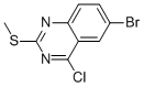 6-Bromo-4-chloro-2-(methylsulfanyl)quinazolineStructure,1003043-76-2Structure 6-Bromo-4-chloro-2-(methylsulfanyl)quinazoline Structure,1003043-76-2Structure