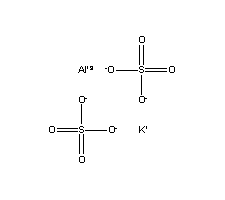 Aluminium potassium anhydrous Structure,10043-67-1Structure