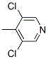 3,5-二氯-4-甲基吡啶結(jié)構(gòu)式_100868-46-0結(jié)構(gòu)式