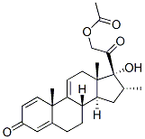17-alpha,21-二羥基-16-alpha-甲基孕甾-1,4,9(11)-三烯-3,20-二酮21-乙酸酯結(jié)構(gòu)式_10106-41-9結(jié)構(gòu)式