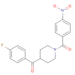 4-(4-氟苯甲?；?-1-(4-硝基苯甲酰基)哌啶結(jié)構(gòu)式_101387-76-2結(jié)構(gòu)式