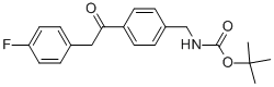 {4-[2-(4-氟-苯基)-乙?；鵠-芐基}-氨基甲酸叔丁酯結(jié)構(gòu)式_1017781-69-9結(jié)構(gòu)式