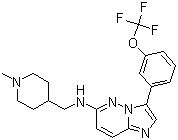 N-[(1-methyl-4-piperidinyl)methyl]-3-[3-(trifluoromethoxy)phenyl]imidazo[1,2-b]pyridazin-6-amine Structure,1025065-69-3Structure