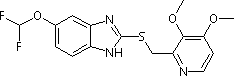 5-Difluoromethoxy-2-{[(3,4-dimethoxy-2-pyridinyl)methyl]thio}-1H-benzimidazole Structure,102625-64-9Structure