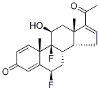 (6alpha,11beta)-6,9-二氟-11-羥基孕甾-1,4,16-三烯-3,20-二酮結(jié)構(gòu)式_1027011-66-0結(jié)構(gòu)式