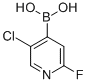 Boronic acid, B-(5-chloro-2-fluoro-4-pyridinyl)- Structure,1034659-38-5Structure