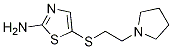 5-(2-(Pyrrolidin-1-yl)ethylthio)thiazol-2-amineStructure,1042777-99-0Structure 5-(2-(Pyrrolidin-1-yl)ethylthio)thiazol-2-amine Structure,1042777-99-0Structure