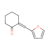 2-(2-呋喃亞甲基)-環(huán)己酮結(jié)構(gòu)式_10496-51-2結(jié)構(gòu)式