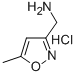 (5-Methylisoxazol-3-yl)methanamine, hydrochloride Structure,1050590-34-5Structure