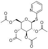 2-吡啶-2,3,4,6-四-O-乙?；?1-硫代-β-D-吡喃葡萄糖苷結(jié)構(gòu)式_105120-89-6結(jié)構(gòu)式