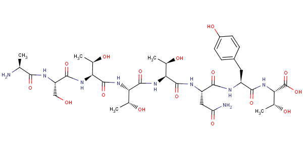 L-alanyl-l-seryl-l-threonyl-l-threonyl-l-threonyl-l-asparaginyl-l-tyrosyl-l-threonineStructure,106362-32-7Structure L-alanyl-l-seryl-l-threonyl-l-threonyl-l-threonyl-l-asparaginyl-l-tyrosyl-l-threonine Structure,106362-32-7Structure