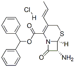 7-氨基-8-氧代-3-(順丙-1-烯基)-5-硫雜-1-氮雜二環(huán)[4,2,0]辛-2-烯-2-羧酸二苯甲酯鹽酸鹽結(jié)構(gòu)式_106447-41-0結(jié)構(gòu)式