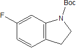 6-氟-2,3-二氫-1H-吲哚-1-羧酸,1,1-二甲基乙酯結(jié)構(gòu)式_1065183-64-3結(jié)構(gòu)式