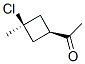 Ethanone, 1-(3-chloro-3-methylcyclobutyl)-, trans-(9ci)Structure,107693-35-6Structure Ethanone, 1-(3-chloro-3-methylcyclobutyl)-, trans-(9ci) Structure,107693-35-6Structure