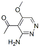 Ethanone, 1-(3-amino-5-methoxy-4-pyridazinyl)-(9ci)Structure,107890-47-1Structure Ethanone, 1-(3-amino-5-methoxy-4-pyridazinyl)-(9ci) Structure,107890-47-1Structure