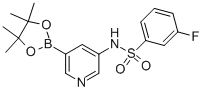 3-氟-n-[5-(4,4,5,5-四甲基-1,3,2-二噁硼烷-2-基)-3-吡啶]-苯磺酰胺結構式_1083326-61-7結構式