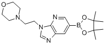 3-[2-(4-嗎啉)乙基]-6-(4,4,5,5-四甲基-1,3,2-二噁硼烷-2-基)-3H-咪唑并[4,5-b]吡啶結構式_1084953-54-7結構式