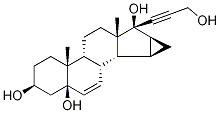 3beta,5beta,17beta-三羥基-17alpha-(3-羥基-1-丙炔基)-15beta,16beta-亞甲基-5beta-雄甾-6-烯-17-酮結(jié)構(gòu)式_108674-97-1結(jié)構(gòu)式