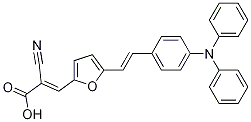 (E)-2-cyano-3-(5-(4-(diphen ylamino)styryl)furan-2-yl)acr ylic acidStructure,1096712-02-5Structure (E)-2-cyano-3-(5-(4-(diphen ylamino)styryl)furan-2-yl)acr ylic acid Structure,1096712-02-5Structure