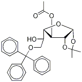 3-乙酰基-1,2-O-異亞丙基-6-O-三苯甲基-alpha-D-乳呋喃糖結(jié)構(gòu)式_109680-97-9結(jié)構(gòu)式