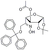 1,2-O-(1-methylethylidene)-6-o-(triphenylmethyl)-beta-l-arabino-hexofuranos-5-ulose oxime 3-acetateStructure,109680-99-1Structure 1,2-O-(1-methylethylidene)-6-o-(triphenylmethyl)-beta-l-arabino-hexofuranos-5-ulose oxime 3-acetate Structure,109680-99-1Structure