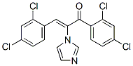 1,3-雙(2,4-二氯苯基)-2-(1H-咪唑-1-基)-2-丙烯-1-酮結(jié)構(gòu)式_110232-92-3結(jié)構(gòu)式