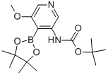 Tert-butyl5-methoxy-4-(4,4,5,5-tetramethyl-1,3,2-dioxaborolan-2-yl)pyridin-3-ylcarbamateStructure,1105675-61-3Structure Tert-butyl5-methoxy-4-(4,4,5,5-tetramethyl-1,3,2-dioxaborolan-2-yl)pyridin-3-ylcarbamate Structure,1105675-61-3Structure