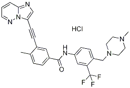 Ponatinib mono-hydrochlorideStructure,1114544-31-8Structure Ponatinib mono-hydrochloride Structure,1114544-31-8Structure