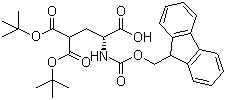 Fmoc-gamma-羧基-d-谷氨酸 gamma,gamma-二-叔丁酯結(jié)構(gòu)式_111662-65-8結(jié)構(gòu)式