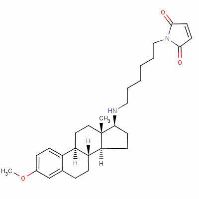 1-[6-[((17β)-3-methoxyestra-1,3,5[10]-trien-17-yl)amino]hexyl]-1h-pyrrole-2,5-dione Structure,112648-68-7Structure