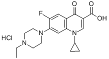 Enrofloxacin hydrochlorideStructure,112732-17-9Structure Enrofloxacin hydrochloride Structure,112732-17-9Structure
