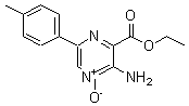 3-氨基-6-(4-甲基苯基)吡嗪羧酸二乙酯-4-氧化物結(jié)構(gòu)式_113120-63-1結(jié)構(gòu)式