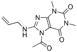 (9ci)-7-乙?；?3,7-二氫-1,3-二甲基-8-(2-丙烯基氨基)-1H-嘌呤-2,6-二酮結(jié)構(gòu)式_113400-00-3結(jié)構(gòu)式