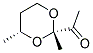 Ethanone, 1-(2,4-dimethyl-1,3-dioxan-2-yl)-, cis-(9ci)Structure,113630-92-5Structure Ethanone, 1-(2,4-dimethyl-1,3-dioxan-2-yl)-, cis-(9ci) Structure,113630-92-5Structure