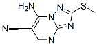 7-氨基-6-氰基-2-(甲基硫代)-1,2,4-噻唑并(1,5-a)嘧啶結(jié)構(gòu)式_113967-64-9結(jié)構(gòu)式