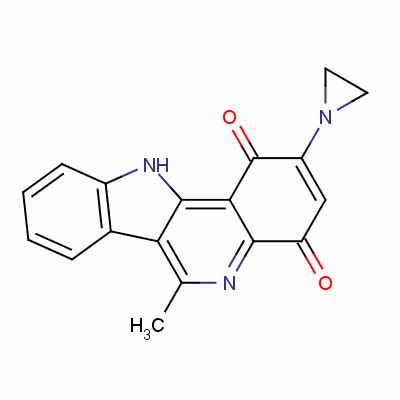 2-(1-氮丙定基)-6-甲基-1H-吲哚并(3,2-c)喹啉-1,4(11h)-二酮結(jié)構(gòu)式_114656-96-1結(jié)構(gòu)式