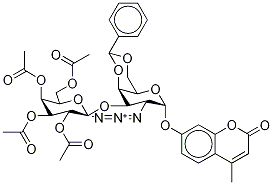 4-甲基傘形酮2-疊氮基-2-脫氧-3-O-(四-O-乙?；?beta-D-吡喃半乳糖基)-4,6-O-苯基亞甲基-alpha-D-吡喃半乳糖苷結(jié)構(gòu)式_1147438-61-6結(jié)構(gòu)式