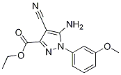 5-氨基-4-氰基-1-(3-甲氧基苯基)吡唑-3-羧酸乙酯結(jié)構(gòu)式_1150164-14-9結(jié)構(gòu)式