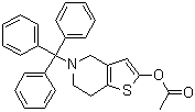5-三苯甲游基-4,5,6,7-四氫-噻吩并[3,2-c]吡啶-2-乙酸酯結構式_1151904-83-4結構式