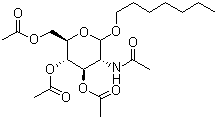 Heptyl 2-acetamido-3,4,6-tri-o-acetyl-2-deoxy-β-d-glucopyranoside Structure,115431-24-8Structure