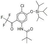 N-[2-三氟乙?；?4-氯-5-(三異丙基甲硅烷基氧基)苯基]-2,2-二甲基丙酰胺結(jié)構(gòu)式_1159977-61-3結(jié)構(gòu)式