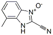 1H-benzimidazole-2-carbonitrile,7-methyl-,3-oxide(9ci) Structure,116059-19-9Structure