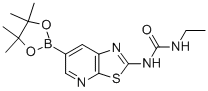 1-乙基-3-[6-(4,4,5,5-四甲基-1,3,2-二噁硼烷-2-基)噻唑并[5,4-b]吡啶-2-基]脲結(jié)構式_1160791-16-1結(jié)構式