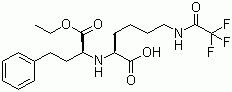 N2-(1-乙氧羰基-3-苯丙基)-N6-三氟乙?；?L-賴氨酸結(jié)構(gòu)式_116169-90-5結(jié)構(gòu)式