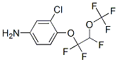3-氯-4-[1,1,2-三氟-2-(三氟甲氧基)乙氧基]苯胺結(jié)構(gòu)式_116714-47-7結(jié)構(gòu)式