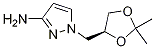 S)-1-((2,2-dimethyl-1,3-dioxolan-4-yl)methyl)-1h-pyrazol-3-amineStructure,1174231-07-2Structure S)-1-((2,2-dimethyl-1,3-dioxolan-4-yl)methyl)-1h-pyrazol-3-amine Structure,1174231-07-2Structure