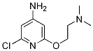 2-Chloro-6-(2-(dimethylamino)ethoxy)pyridin-4-amineStructure,1186112-12-8Structure 2-Chloro-6-(2-(dimethylamino)ethoxy)pyridin-4-amine Structure,1186112-12-8Structure